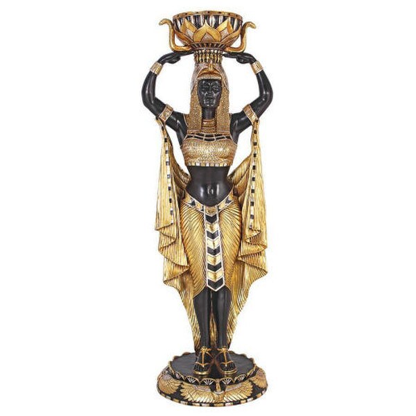 Cleopatra's Egyptian Nubian Maiden statue Urn architectural design
